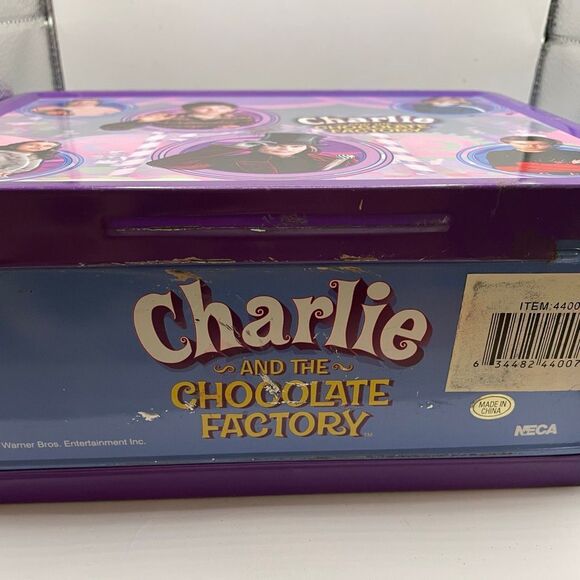 NECA Charlie and the Chocolate Factory Metal Lunch Box and Thermos - Picture 13 of 15